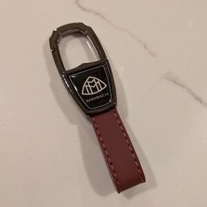 Brown Leather Keychain